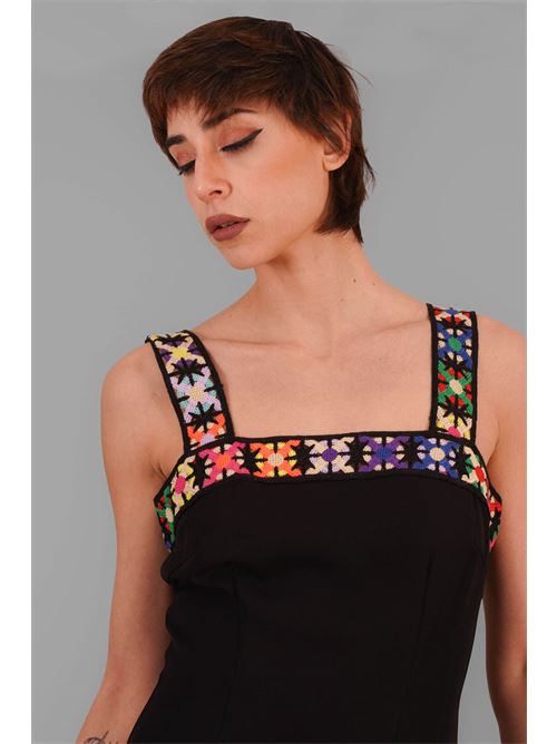 Abitocon ricamo in cady twins fantasy | T4517BLACK